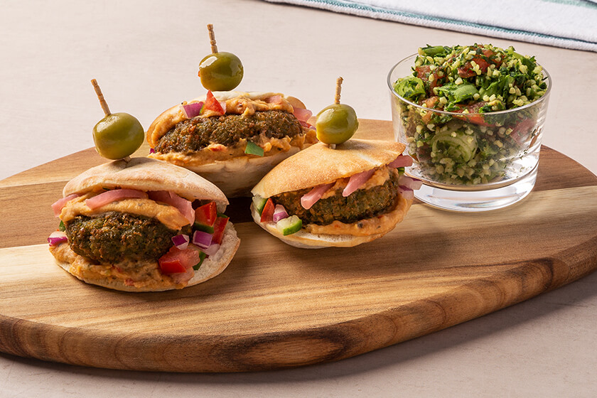 falafel pita sliders advanced food products