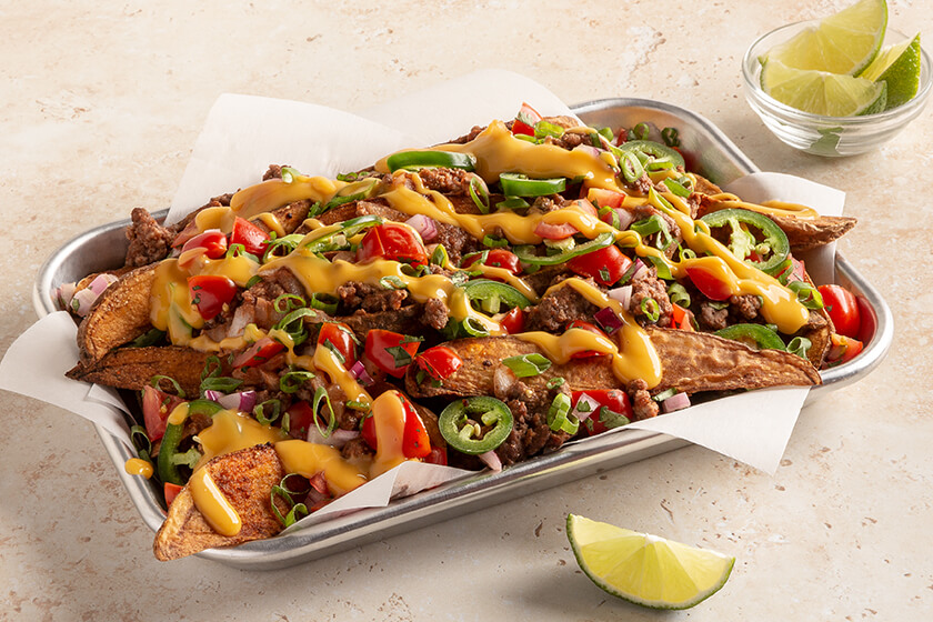 loaded nacho potato wedges advanced food products